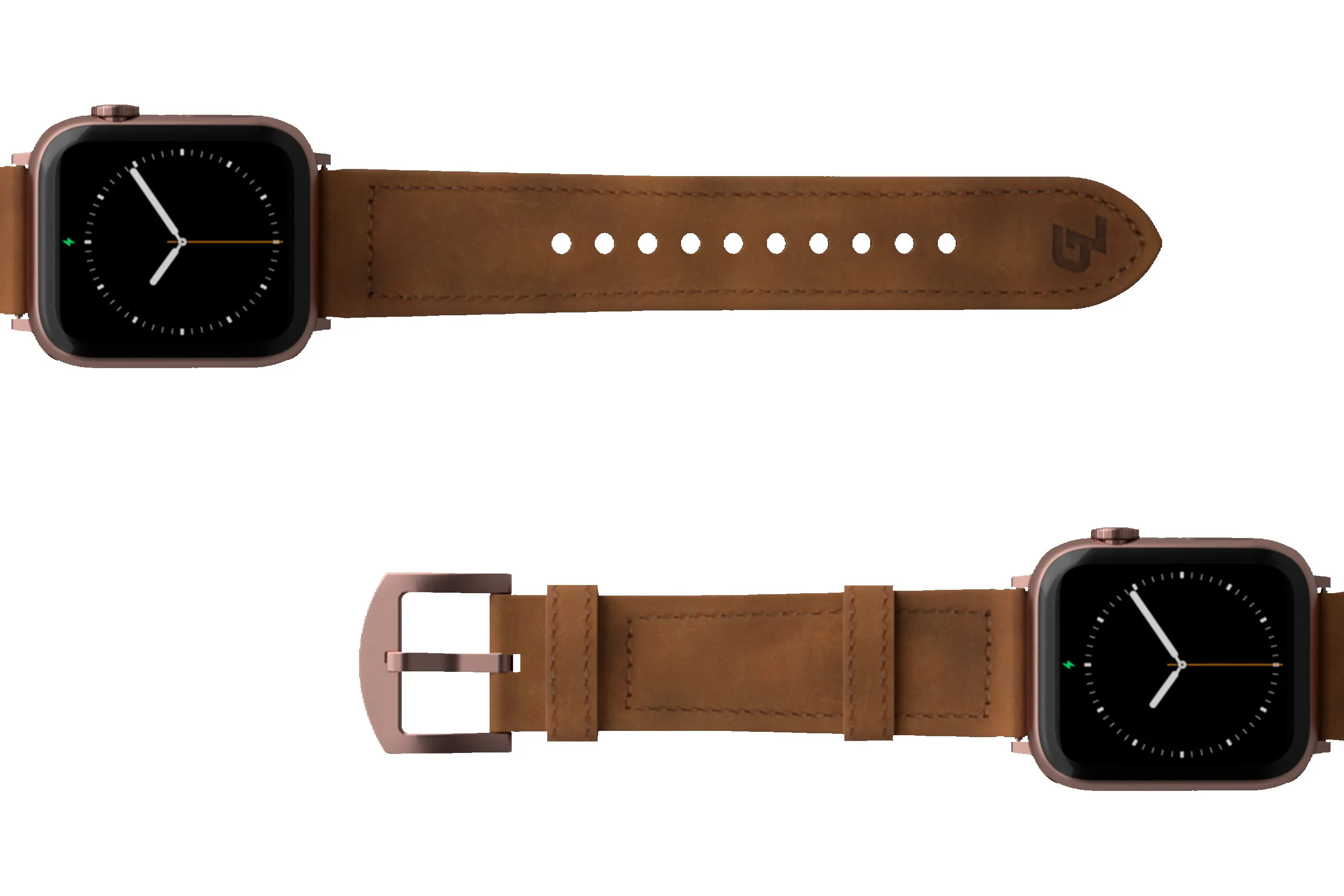Vulcan Trek - Tan Apple Leather Watch Band sold by Groove Life product image thumbnail 3