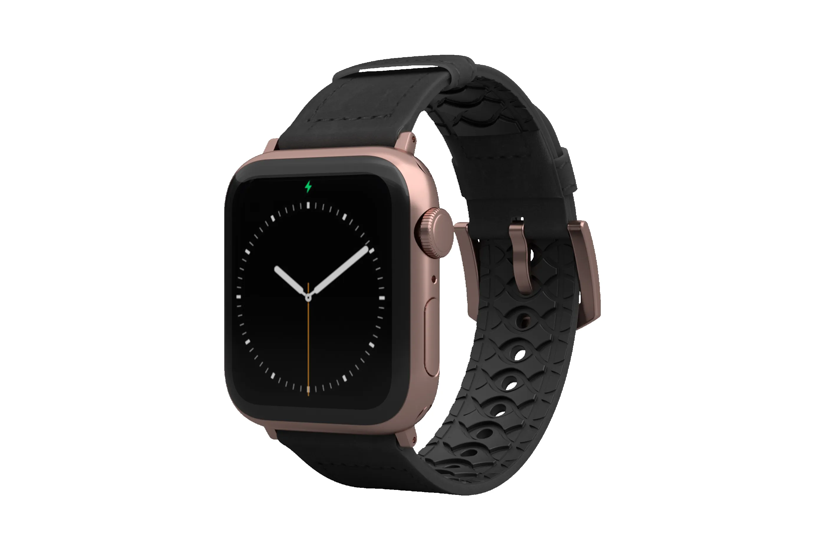 Vulcan Obsidian - Black Apple Leather Watch Band sold by Groove Life product image thumbnail 5