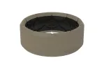 Zeus Edge Flat Earth Ring sold by Groove Life