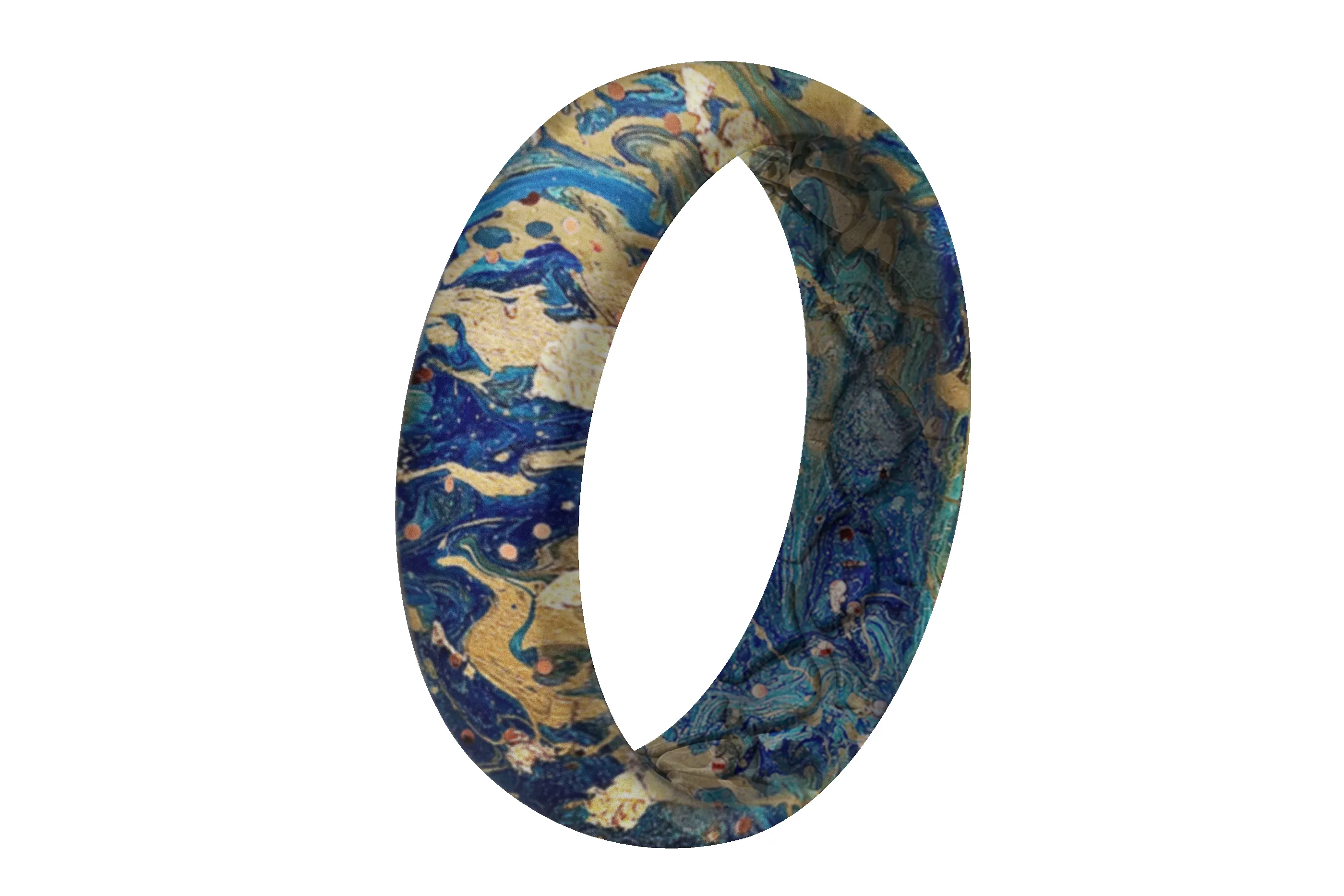 Blue Swirl Thin Ring sold by Groove Life product image thumbnail 2