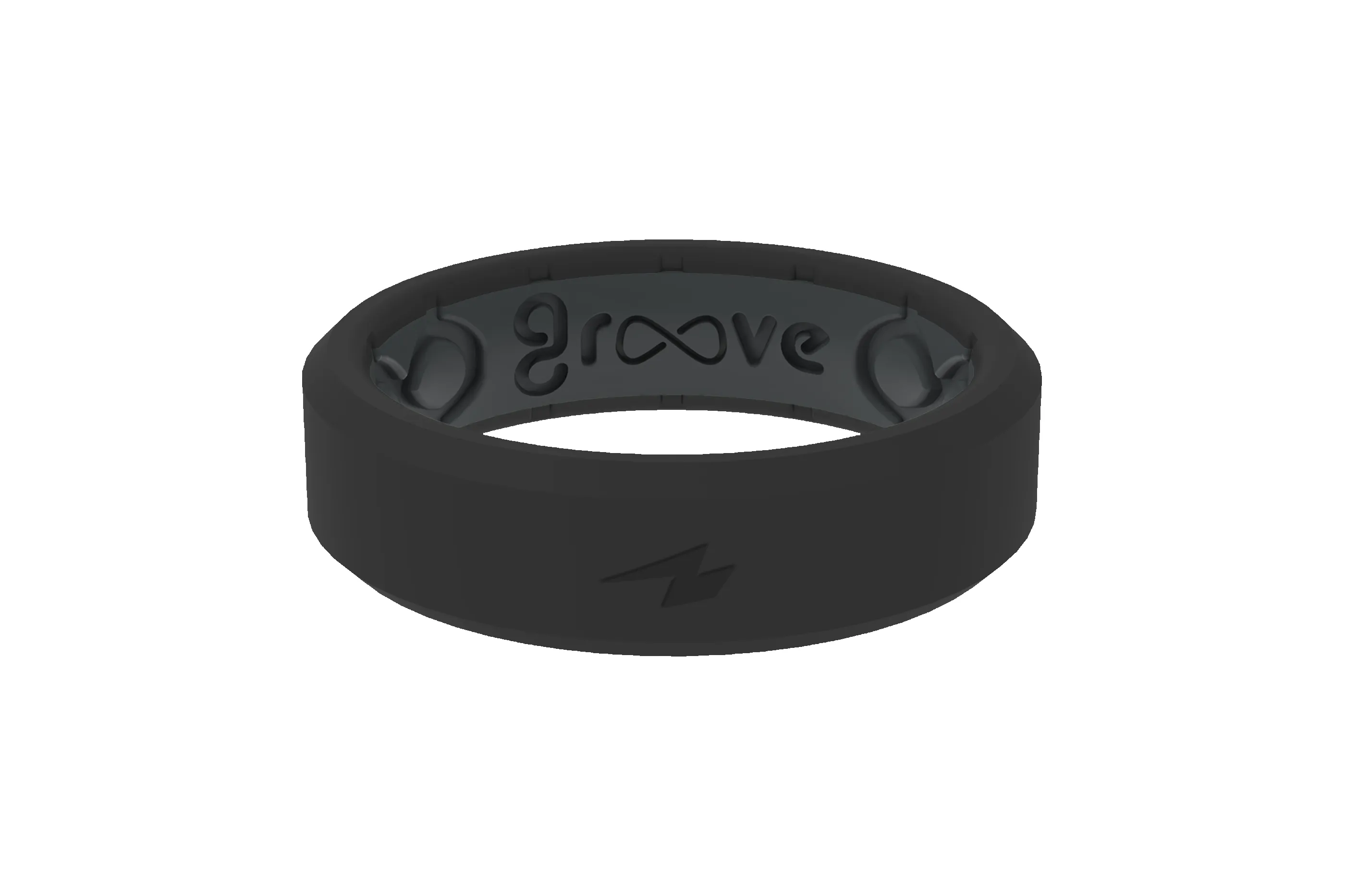 Zeus Midnight Black Thin Ring sold by Groove Life