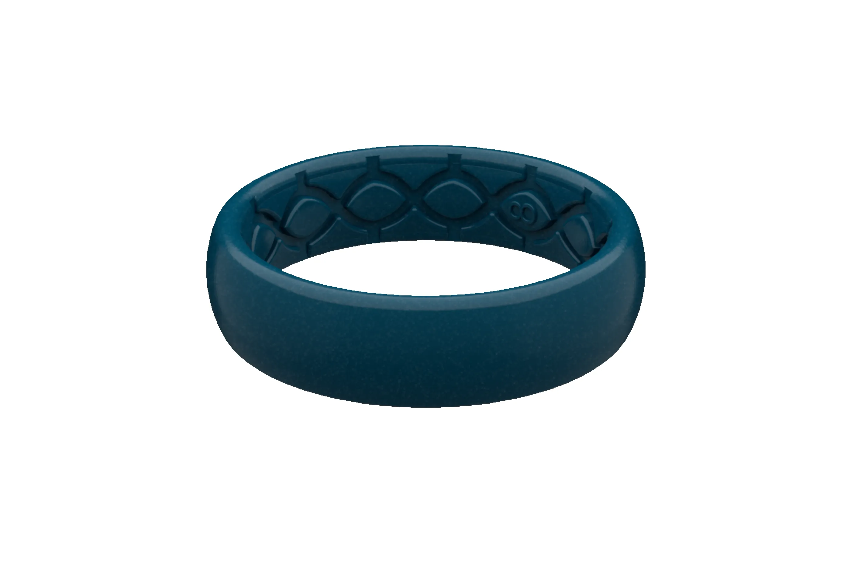 Satin Dark Ocean Thin Ring sold by Groove Life product image thumbnail 3