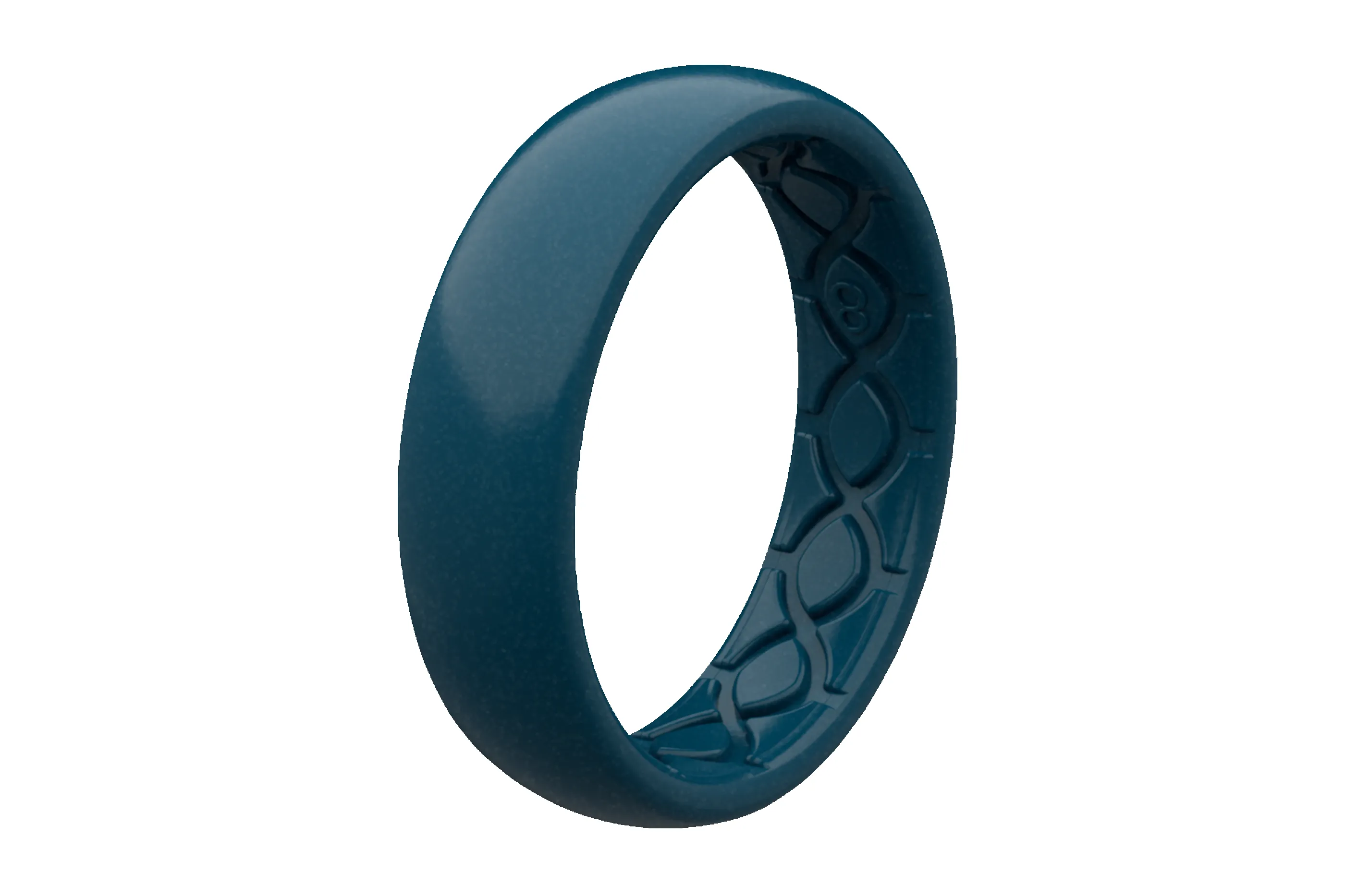 Satin Dark Ocean Thin Ring sold by Groove Life product image thumbnail 2