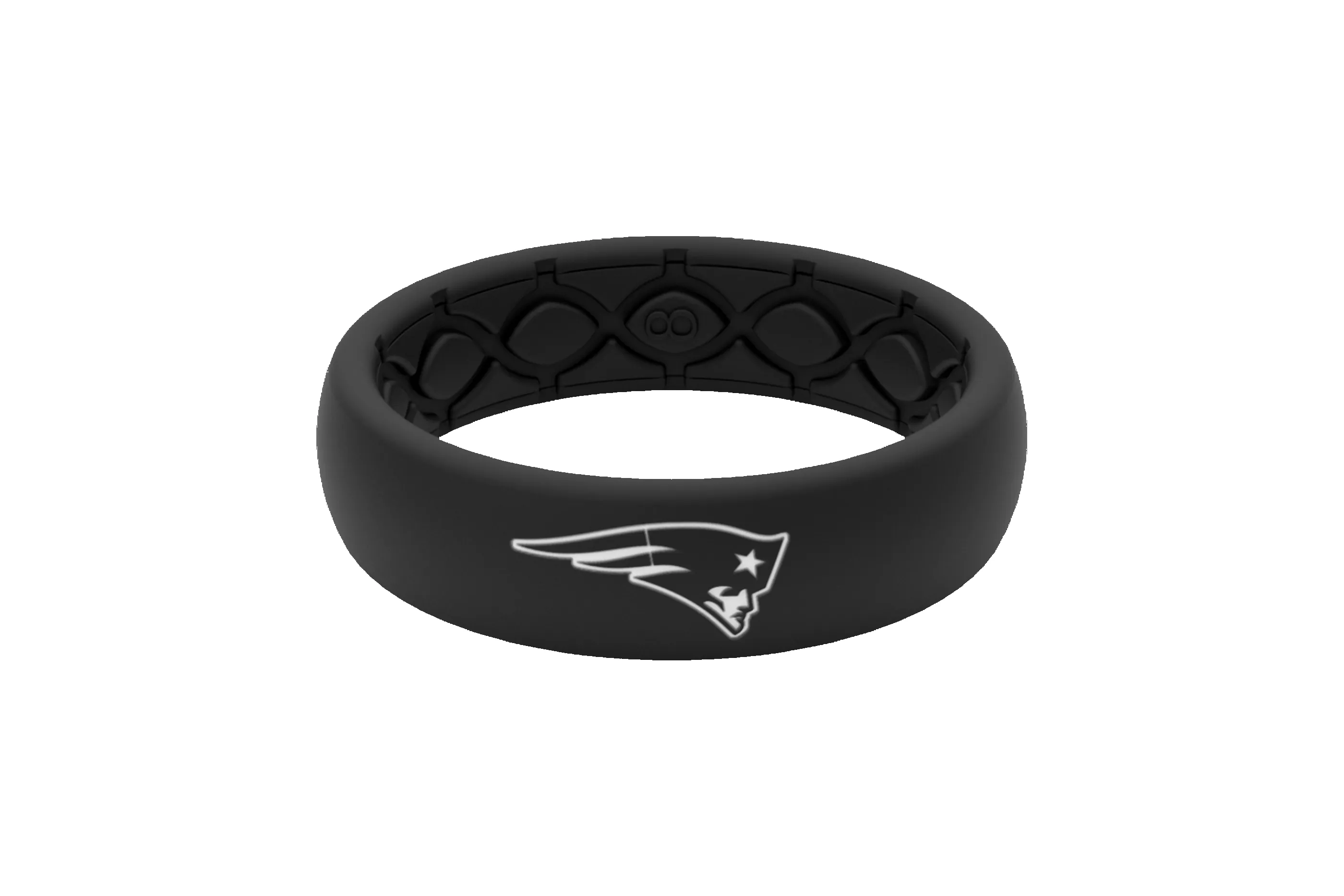 NFL New England Patriots Black Thin Ring sold by Groove Life