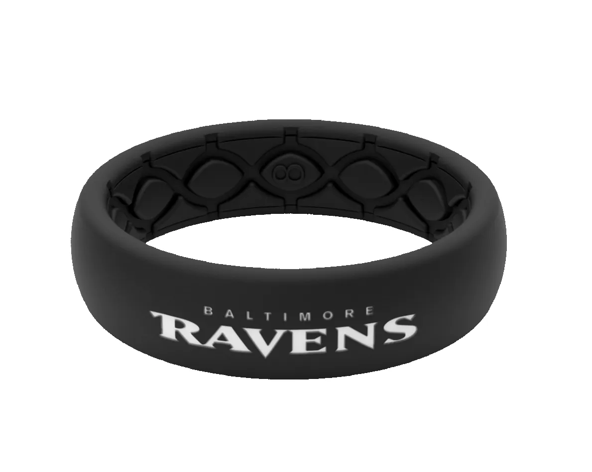 NFL Baltimore Ravens Black Thin Ring sold by Groove Life product image thumbnail 4