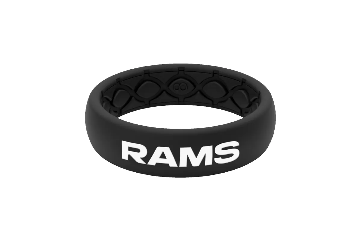 NFL Los Angeles Rams Black Thin Ring sold by Groove Life