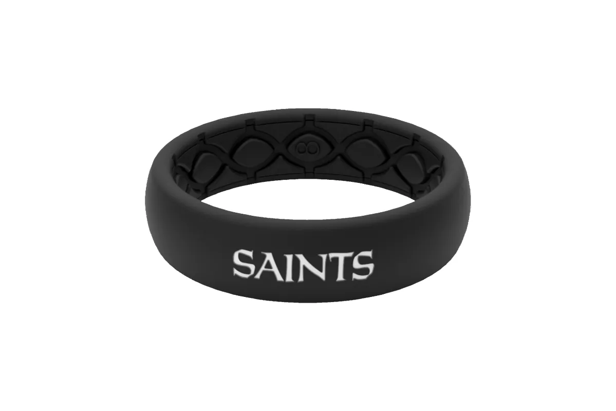 NFL New Orleans Saints Black Thin Ring sold by Groove Life