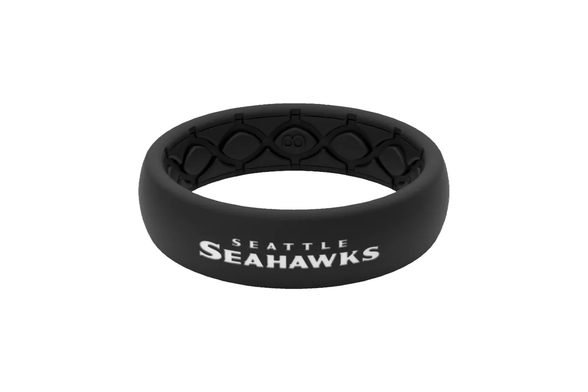 NFL Seattle Seahawks Black Thin Ring sold by Groove Life