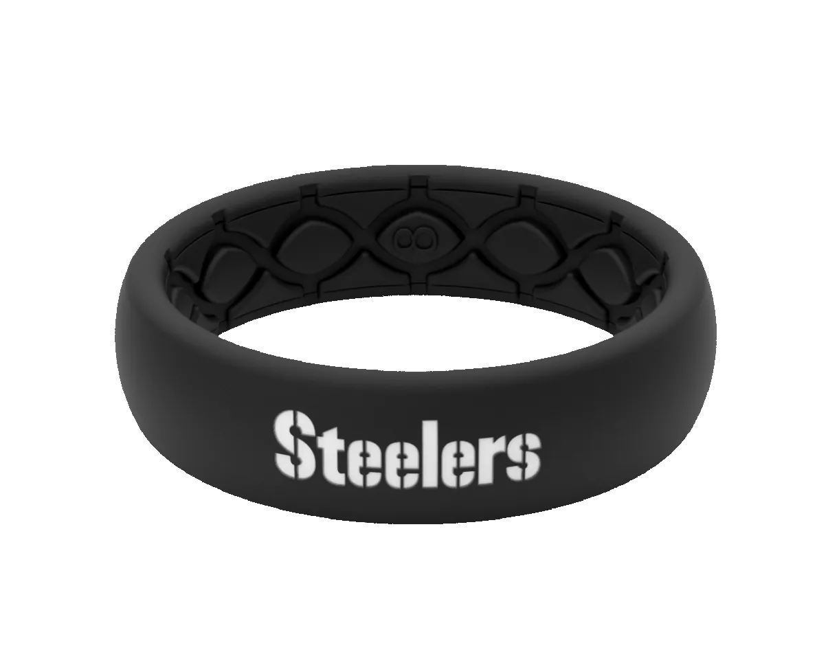 NFL Pittsburgh Steelers Black Thin Ring sold by Groove Life product image thumbnail 4