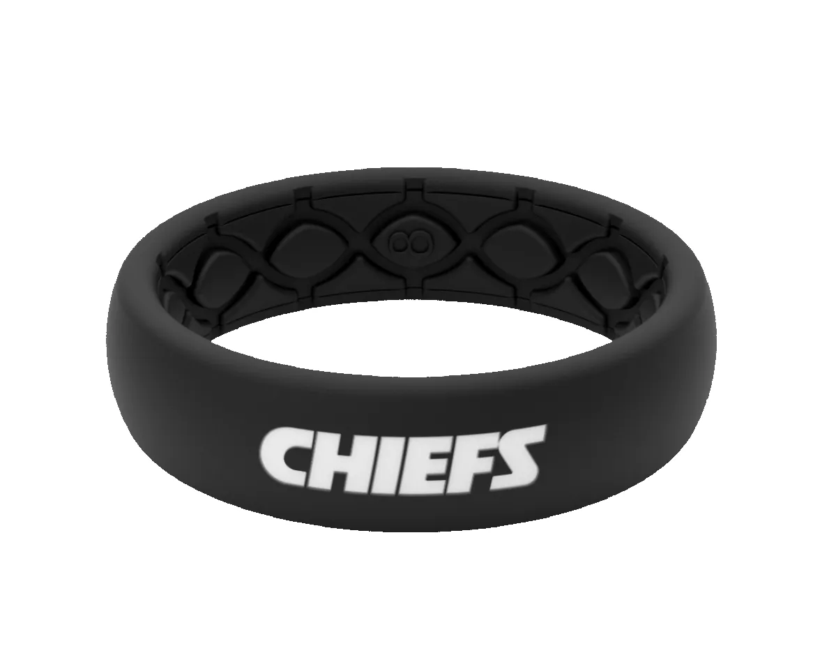 NFL Kansas City Chiefs Black Thin Ring sold by Groove Life product image thumbnail 4