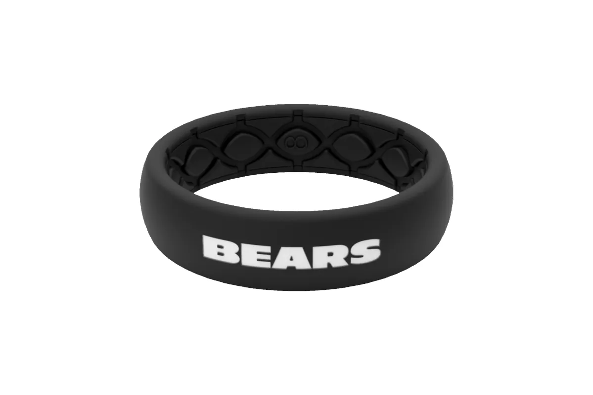 NFL Chicago Bears Black Thin Ring sold by Groove Life