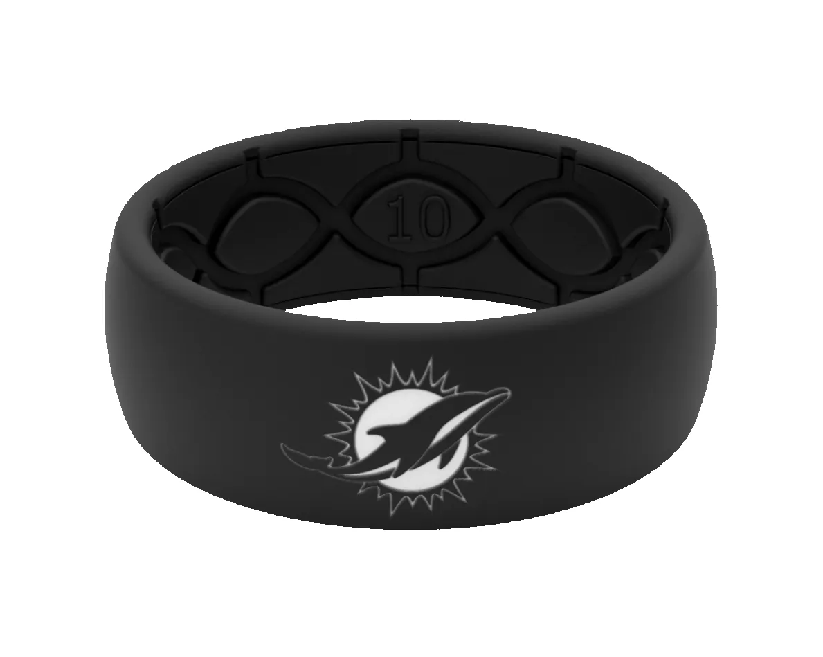 NFL Miami Dolphins Black Ring sold by Groove Life product image thumbnail 5