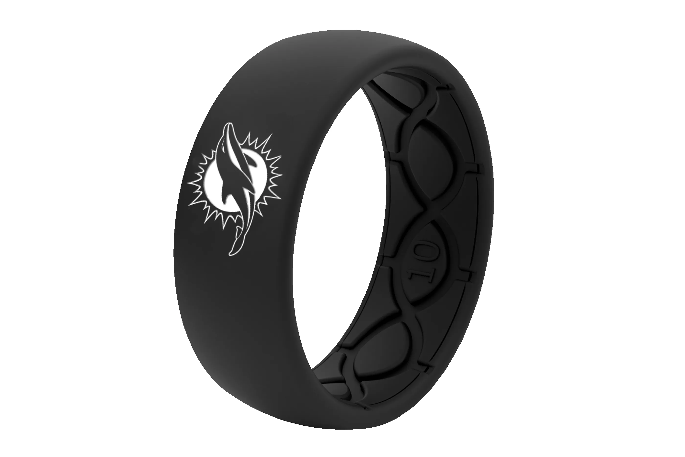 NFL Miami Dolphins Black Ring sold by Groove Life product image thumbnail 3