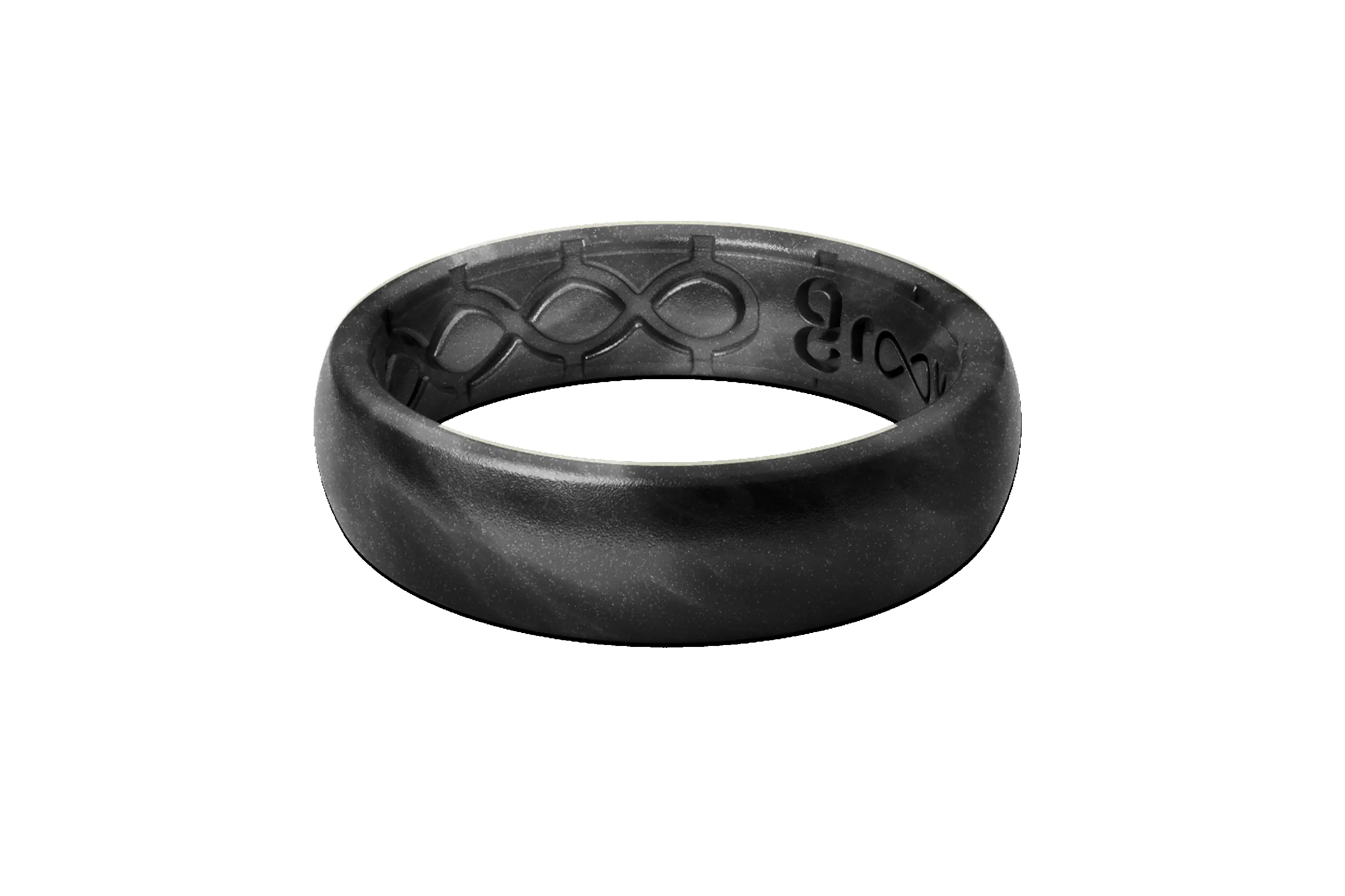Solid Black Pearl Thin Ring sold by Groove Life product image thumbnail 3