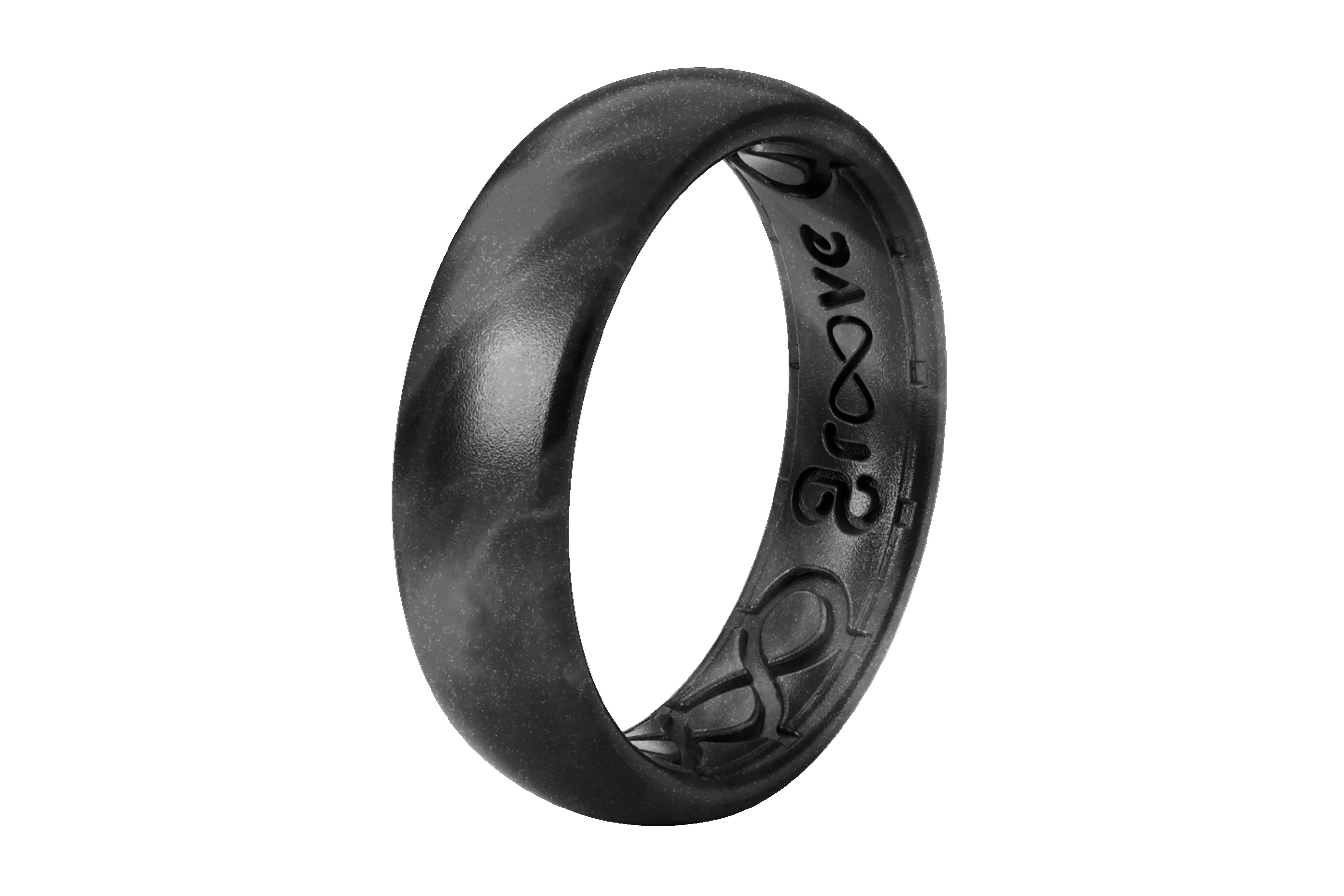 Solid Black Pearl Thin Ring sold by Groove Life product image thumbnail 2