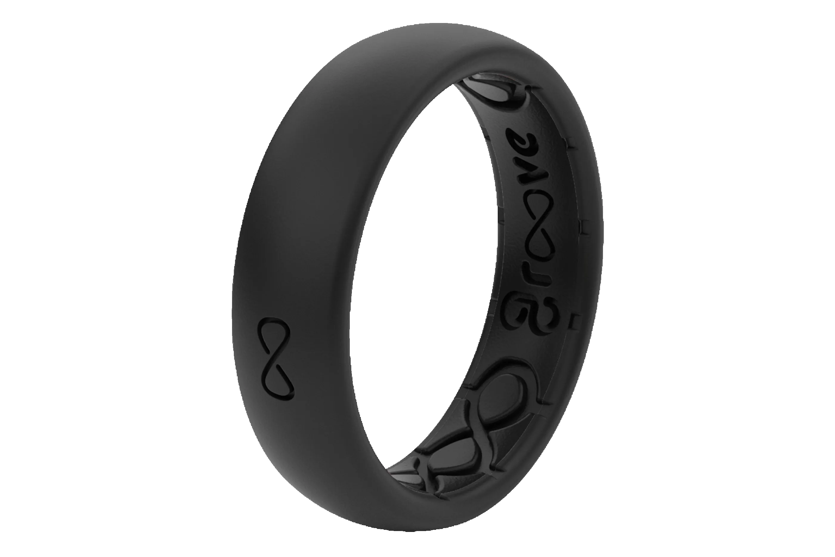 Solid Midnight Black Thin Ring sold by Groove Life product image thumbnail 2