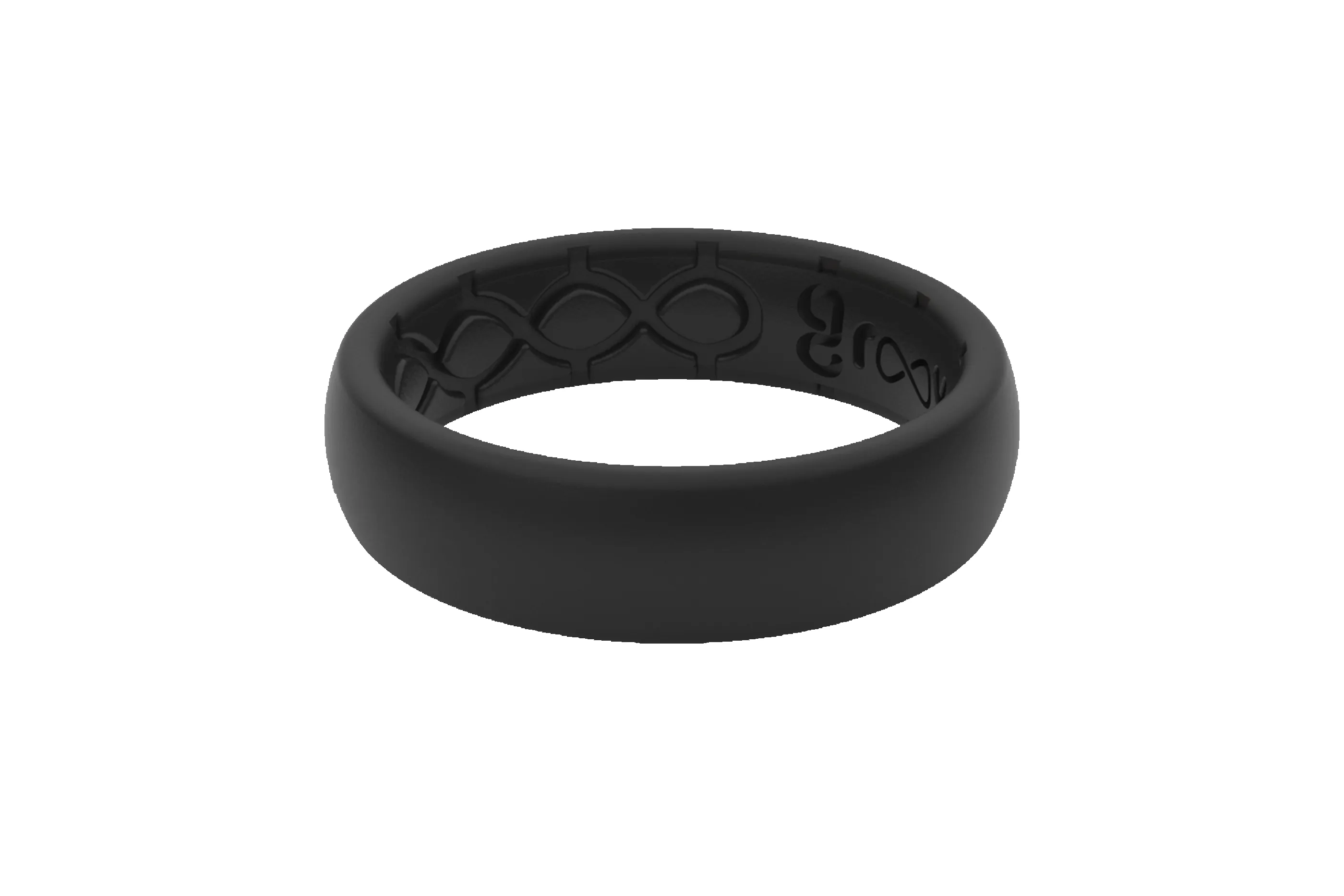 Solid Midnight Black Thin Ring sold by Groove Life product image thumbnail 3