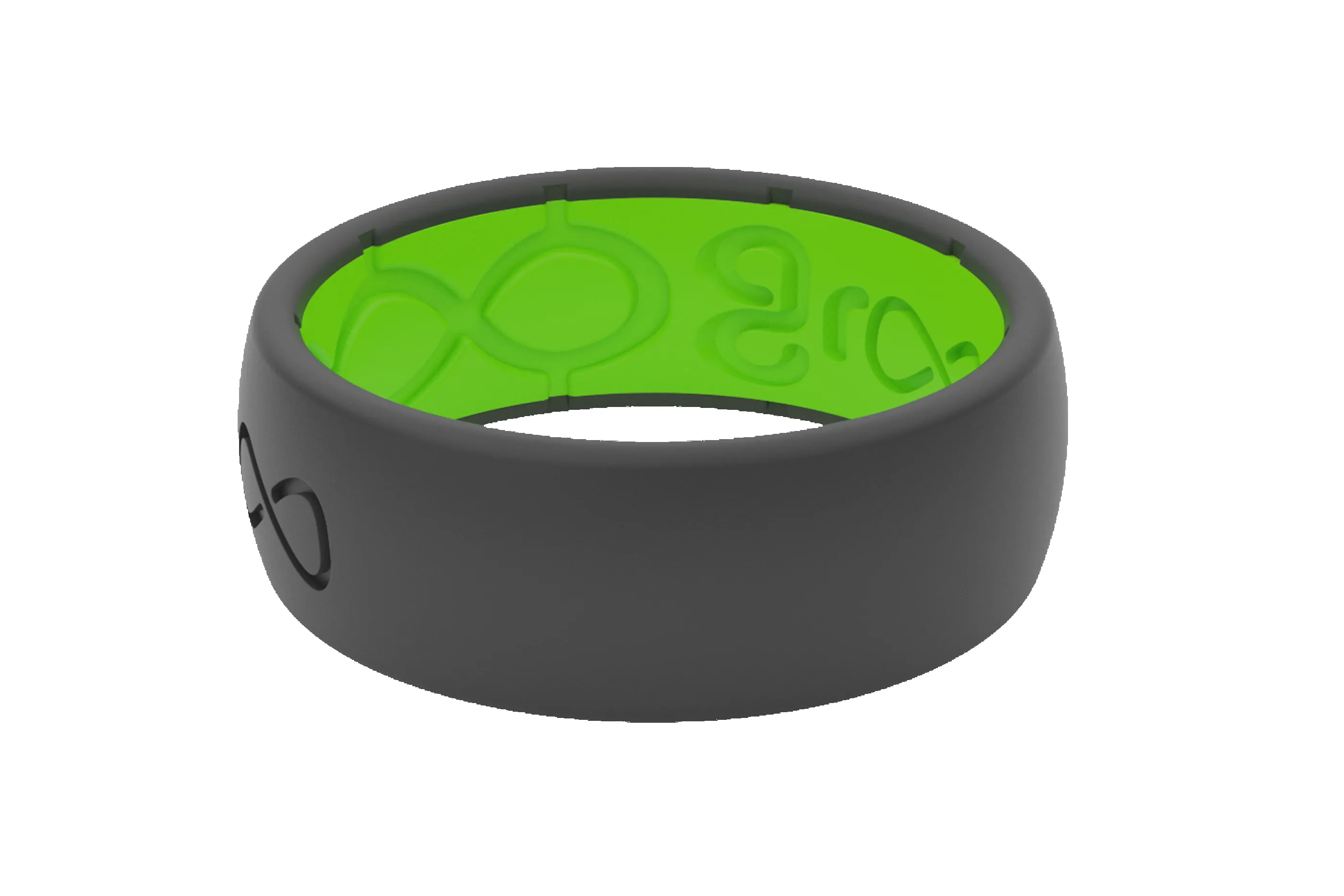 Solid Midnight Black & Green Ring sold by Groove Life product image thumbnail 3