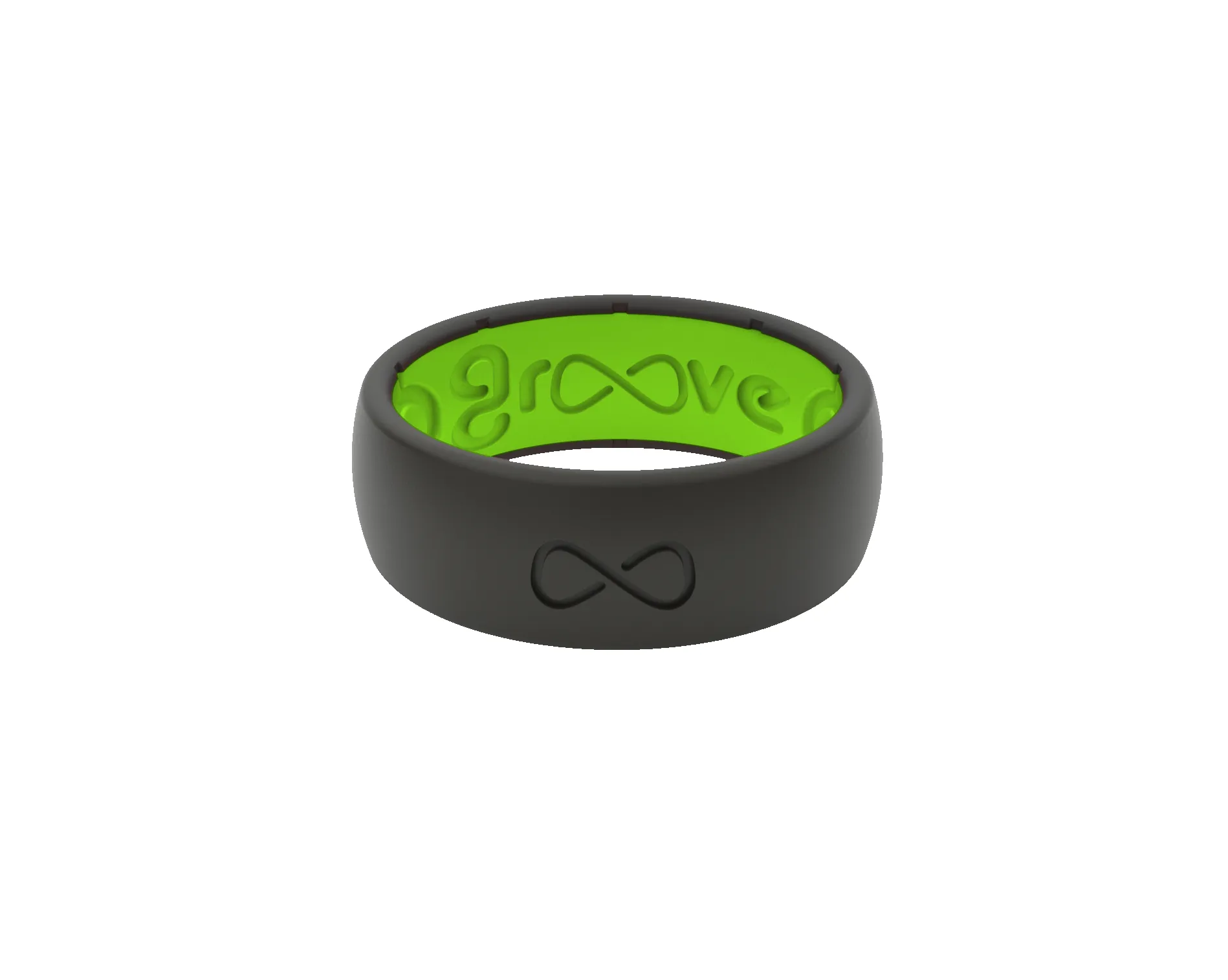 Solid Midnight Black & Green Ring sold by Groove Life product image thumbnail 4
