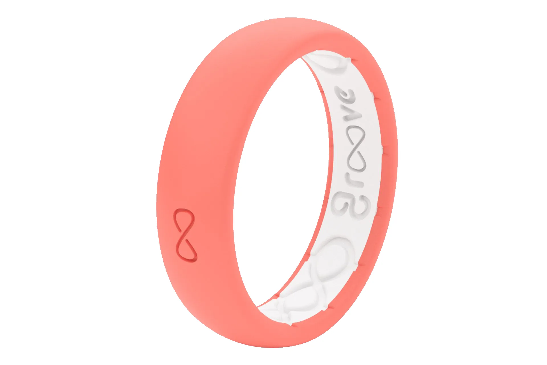 Solid Coral Thin Ring sold by Groove Life product image thumbnail 2
