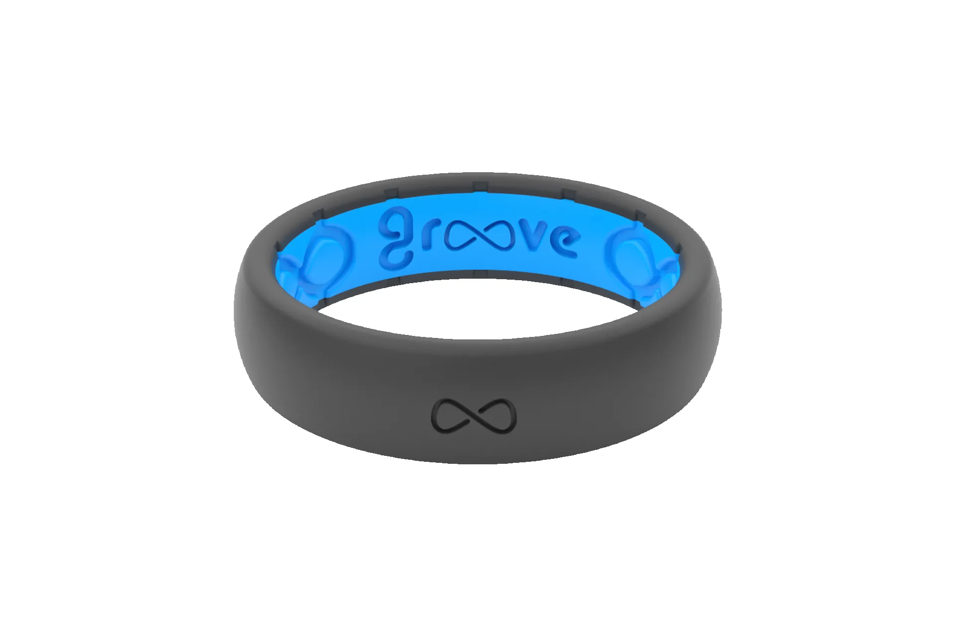 Solid Deep Stone Thin Ring sold by Groove Life