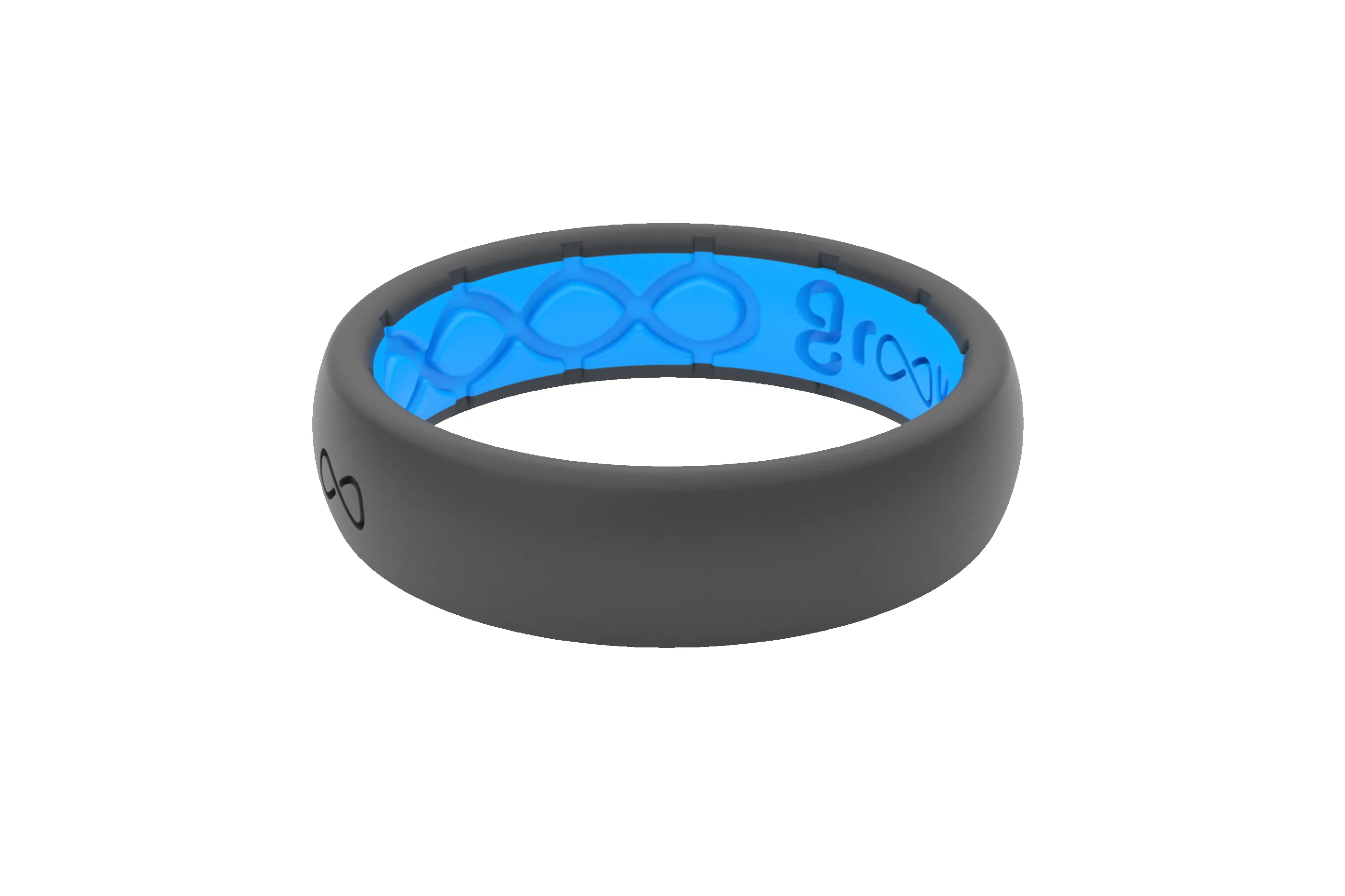 Solid Deep Stone Thin Ring sold by Groove Life product image thumbnail 3