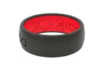 Solid Midnight Black & Raspberry Red Ring sold by Groove Life