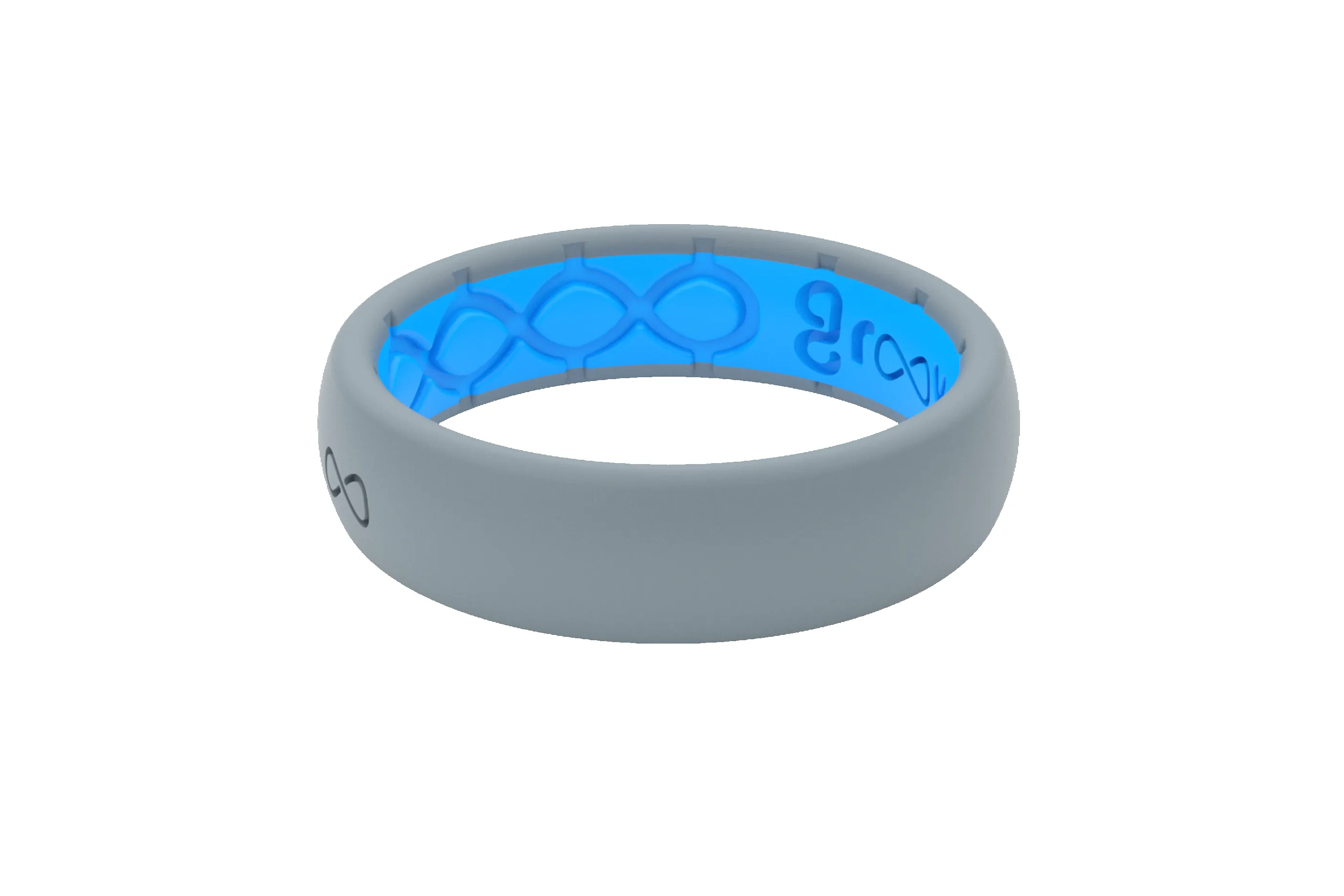 Solid Storm Grey Thin Ring sold by Groove Life product image thumbnail 3