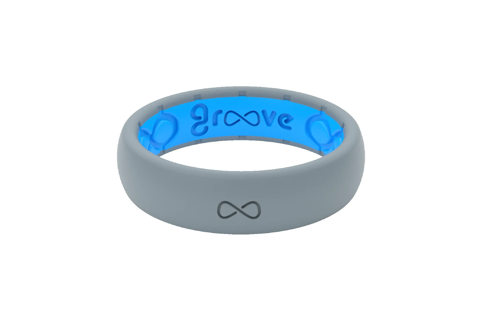 Solid Storm Grey Thin Ring sold by Groove Life