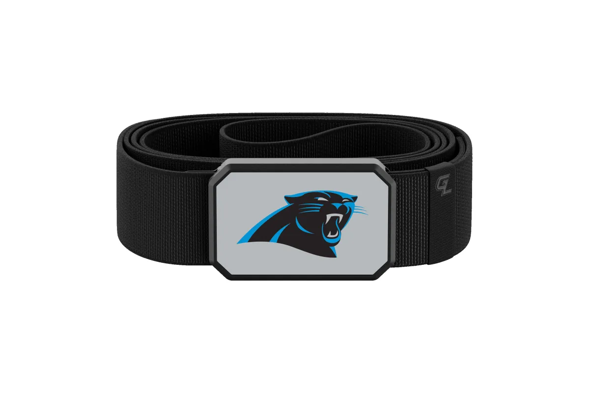 Groove Belt Black - NFL Carolina Panthers made by Groove Life