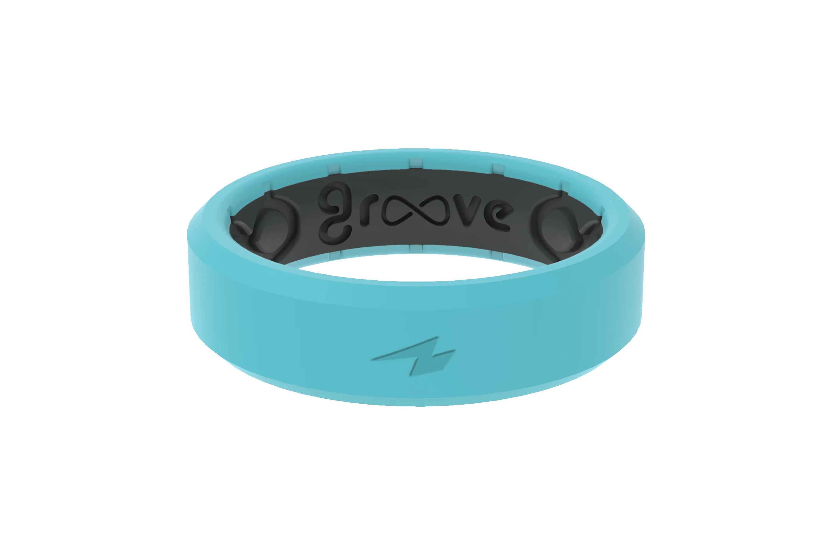 Zeus Aqua Thin Ring sold by Groove Life
