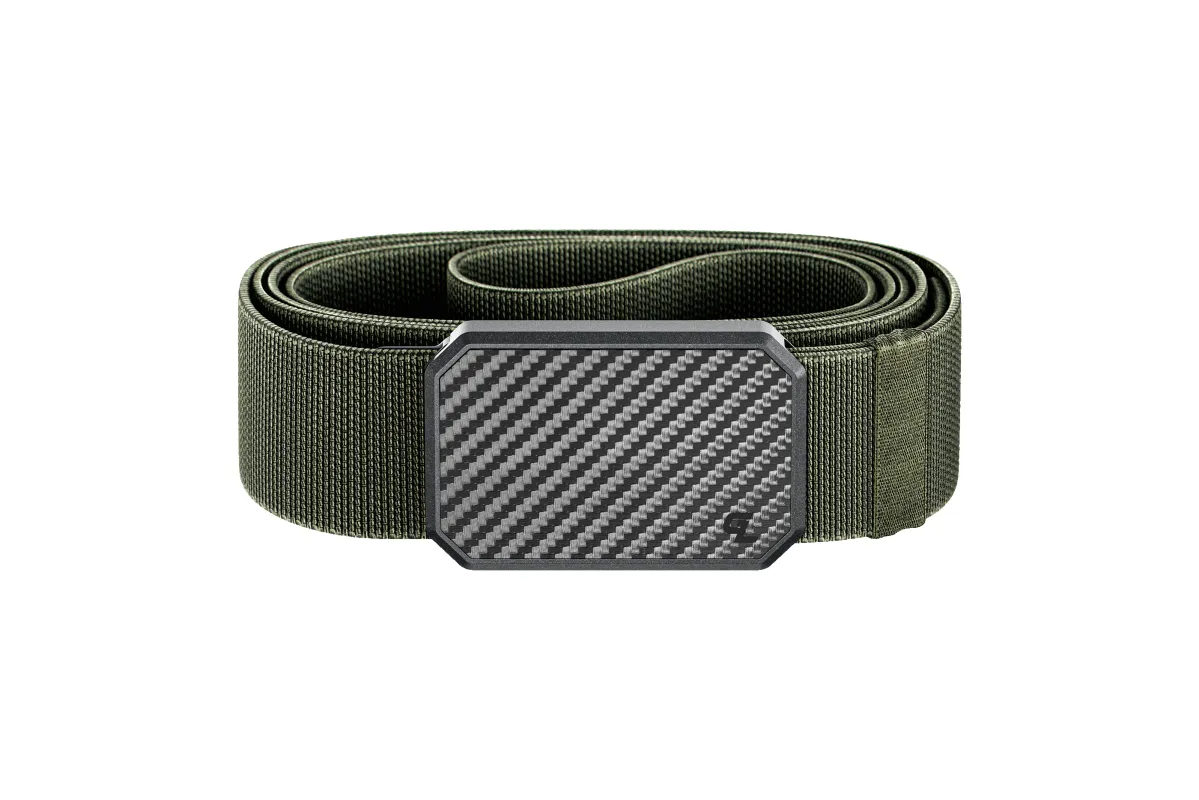 Groove Belt Carbon Fiber/Base Camp Green sold by Groove Life