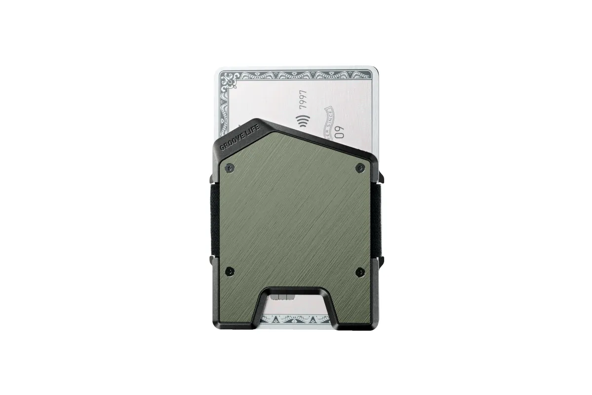 Groove Wallet® Stealth Plate - Base Camp Green sold by Groove Life