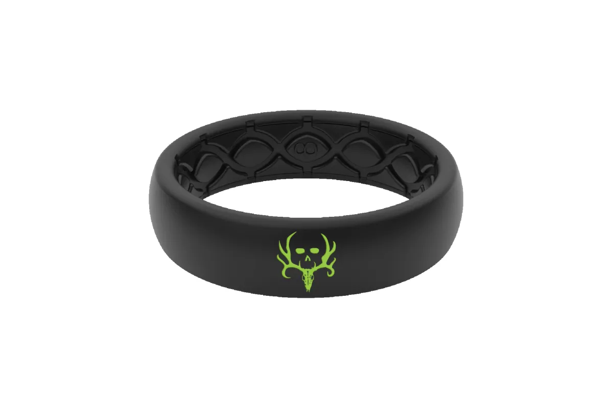 Bone Collector Midnight Black Thin Ring sold by Groove Life