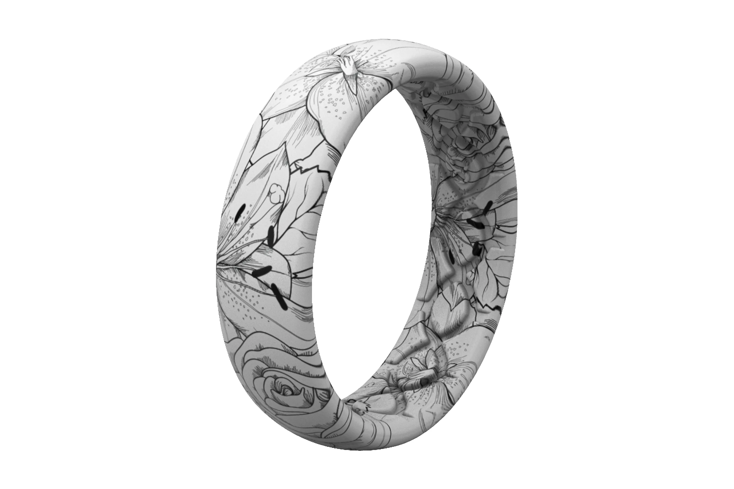 Winter Rose Thin Ring sold by Groove Life product image thumbnail 2