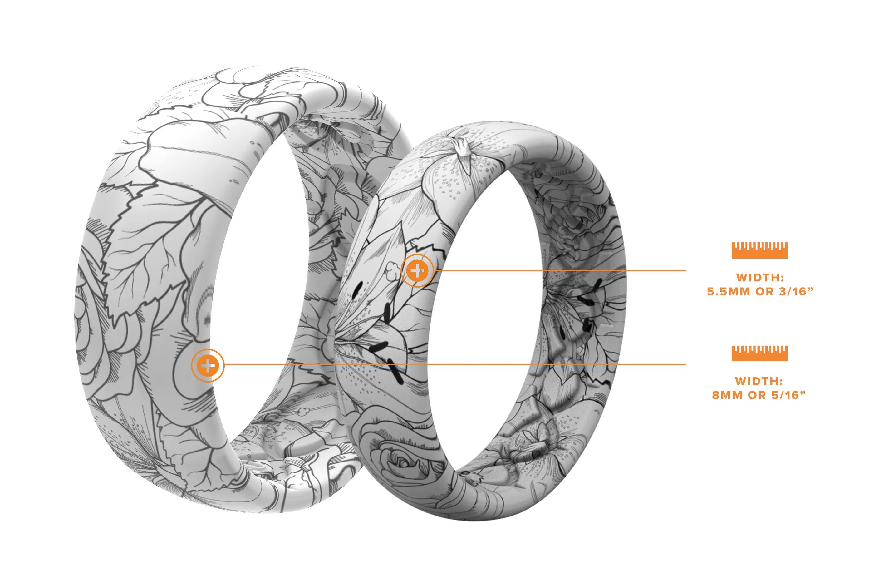 Winter Rose Thin Ring sold by Groove Life product image thumbnail 4