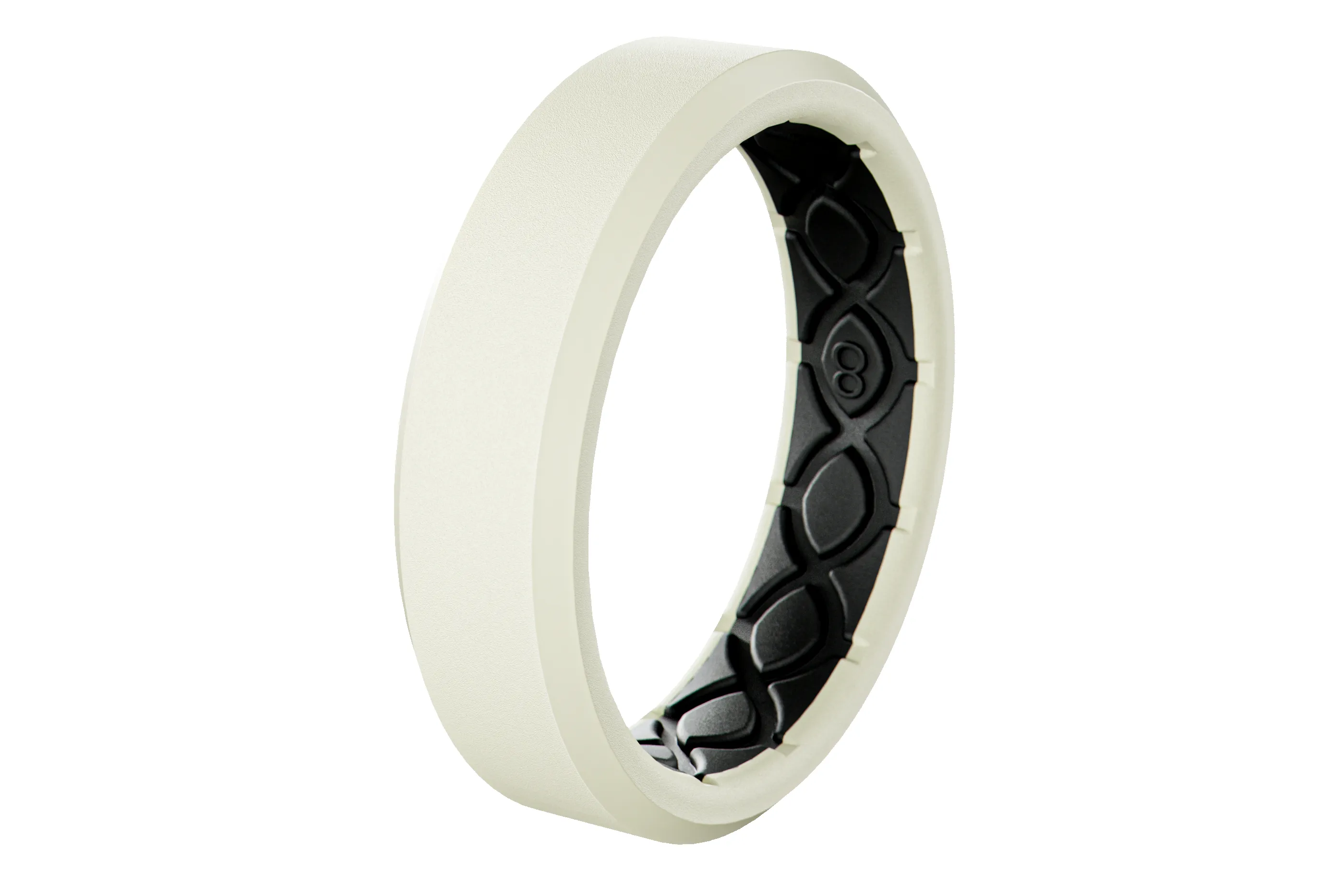 Zeus Cream White Thin Ring sold by Groove Life product image thumbnail 3