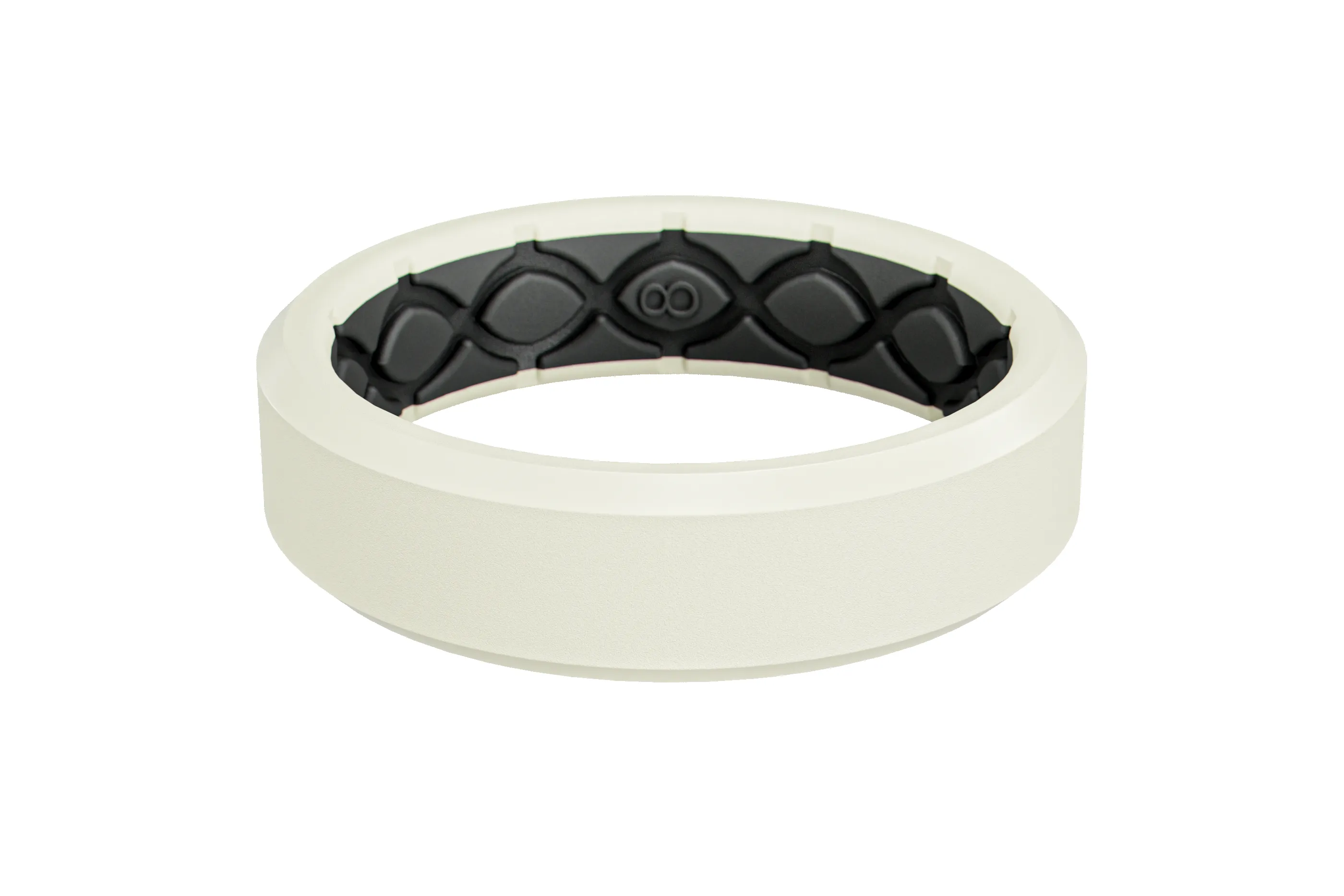 Zeus Cream White Thin Ring sold by Groove Life