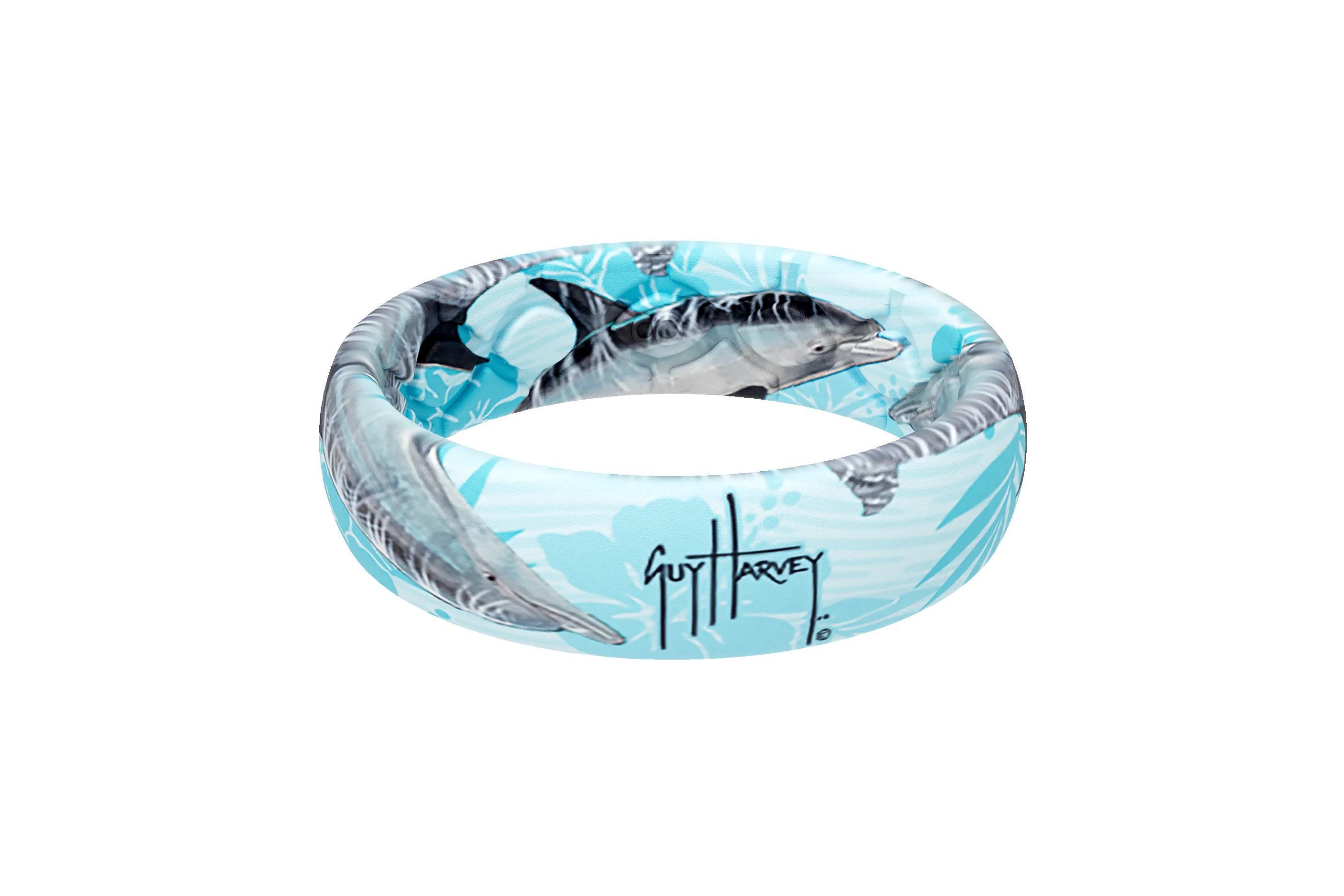 Guy Harvey Dolphin Thin Ring sold by Groove Life