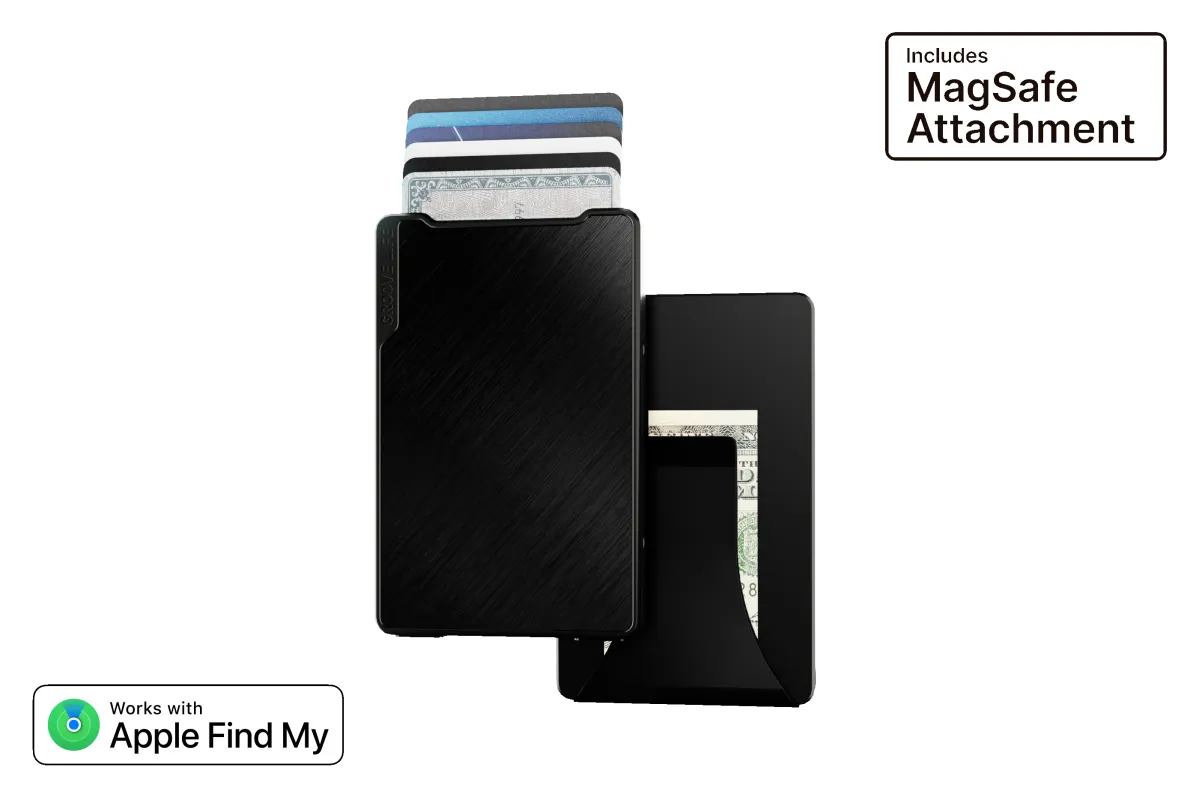 Groove Smart Wallet Trace with MagSafe - Midnight Black made by Groove Life