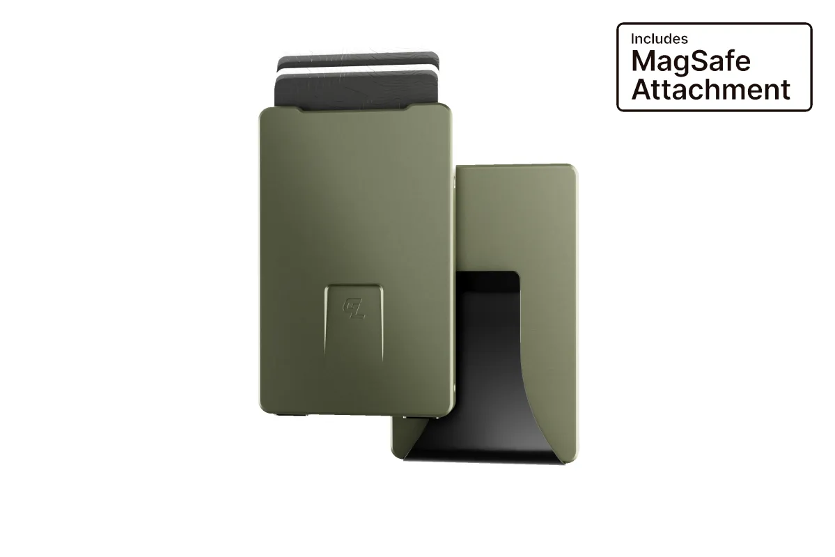 Groove Wallet® with MagSafe Plate - Base Camp Green made by Groove Life