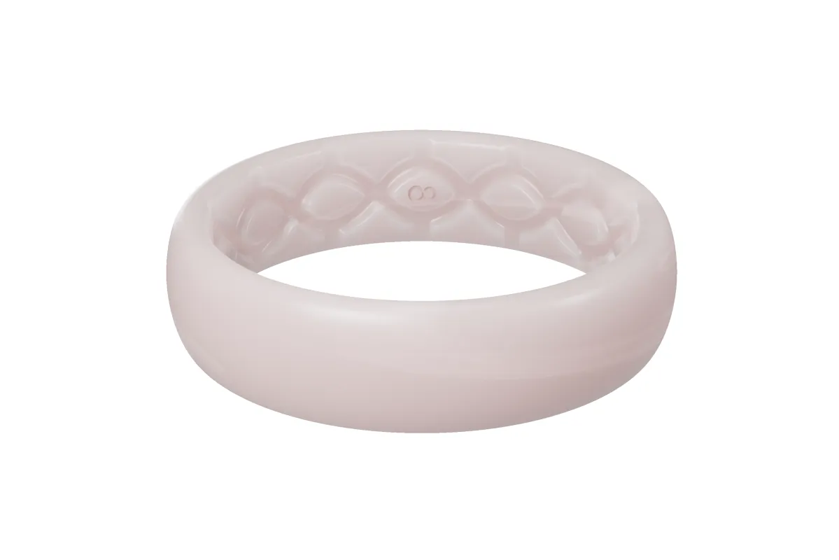 Solid Pearl Rose Thin Ring sold by Groove Life