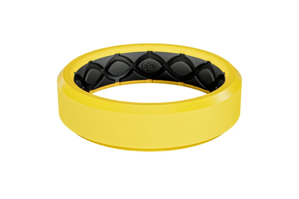 Zeus Pulse Yellow Thin Ring sold by Groove Life