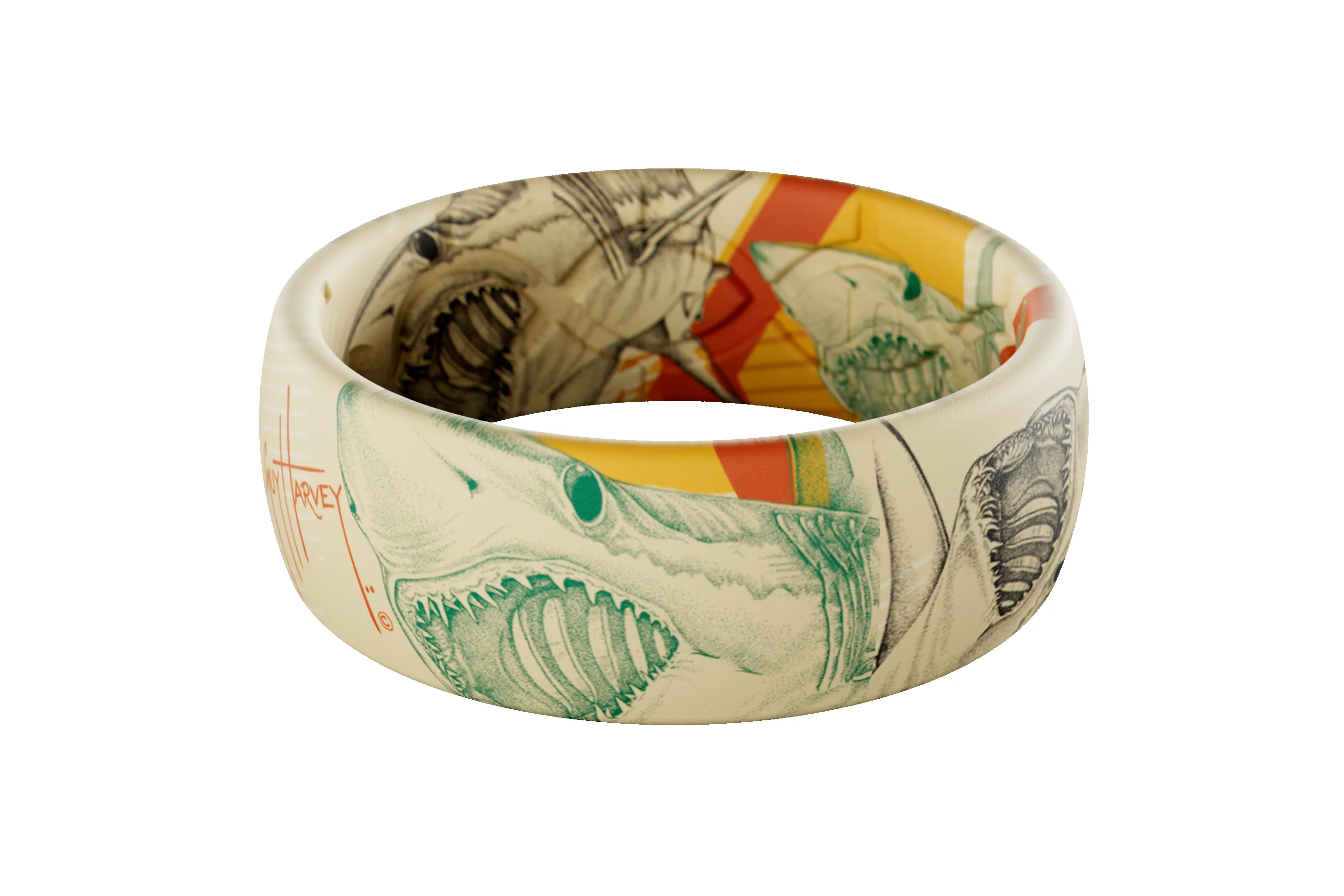 Guy Harvey Mako Shark Ring sold by Groove Life product image thumbnail 2