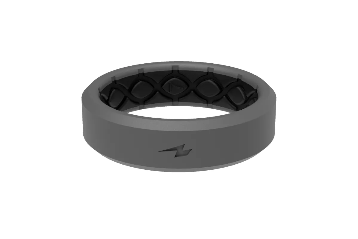 Zeus Storm Grey Thin Ring sold by Groove Life