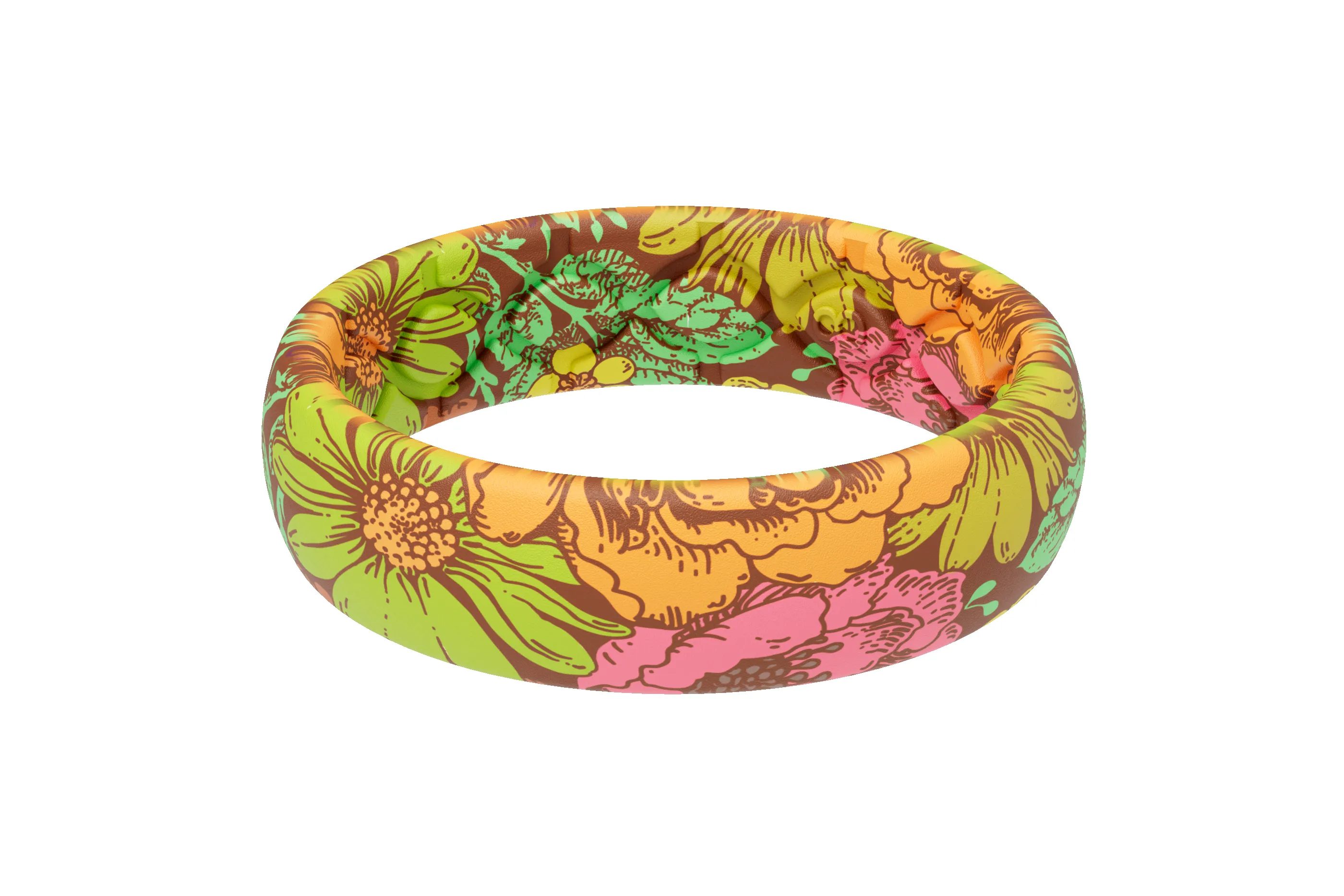 Retro Floral Thin Ring sold by Groove Life product image thumbnail 3