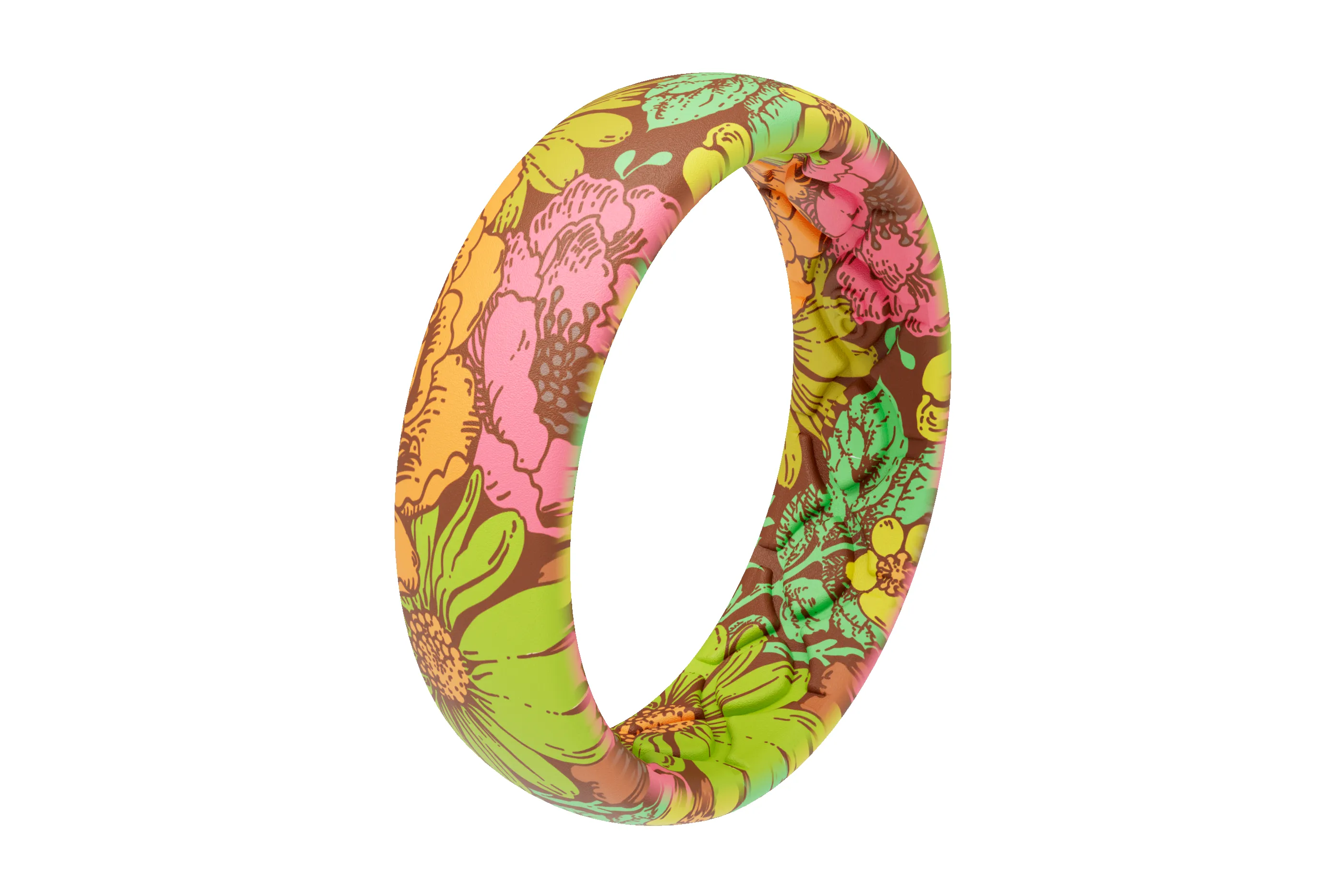 Retro Floral Thin Ring sold by Groove Life product image thumbnail 2