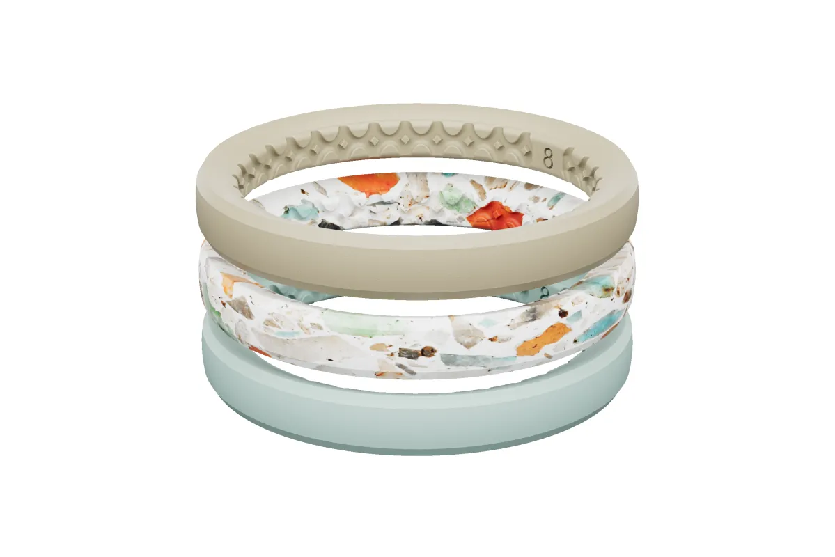 Sea Glass - Stackable Ring sold by Groove Life