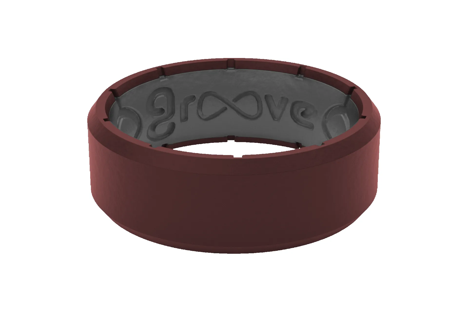 Edge Crimson & Grey Ring sold by Groove Life