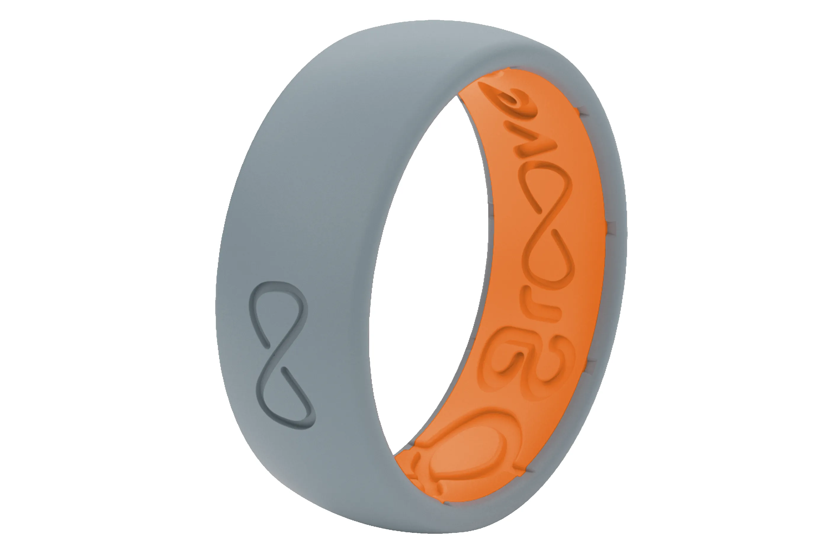Solid Storm Grey & Orange Ring sold by Groove Life product image thumbnail 2